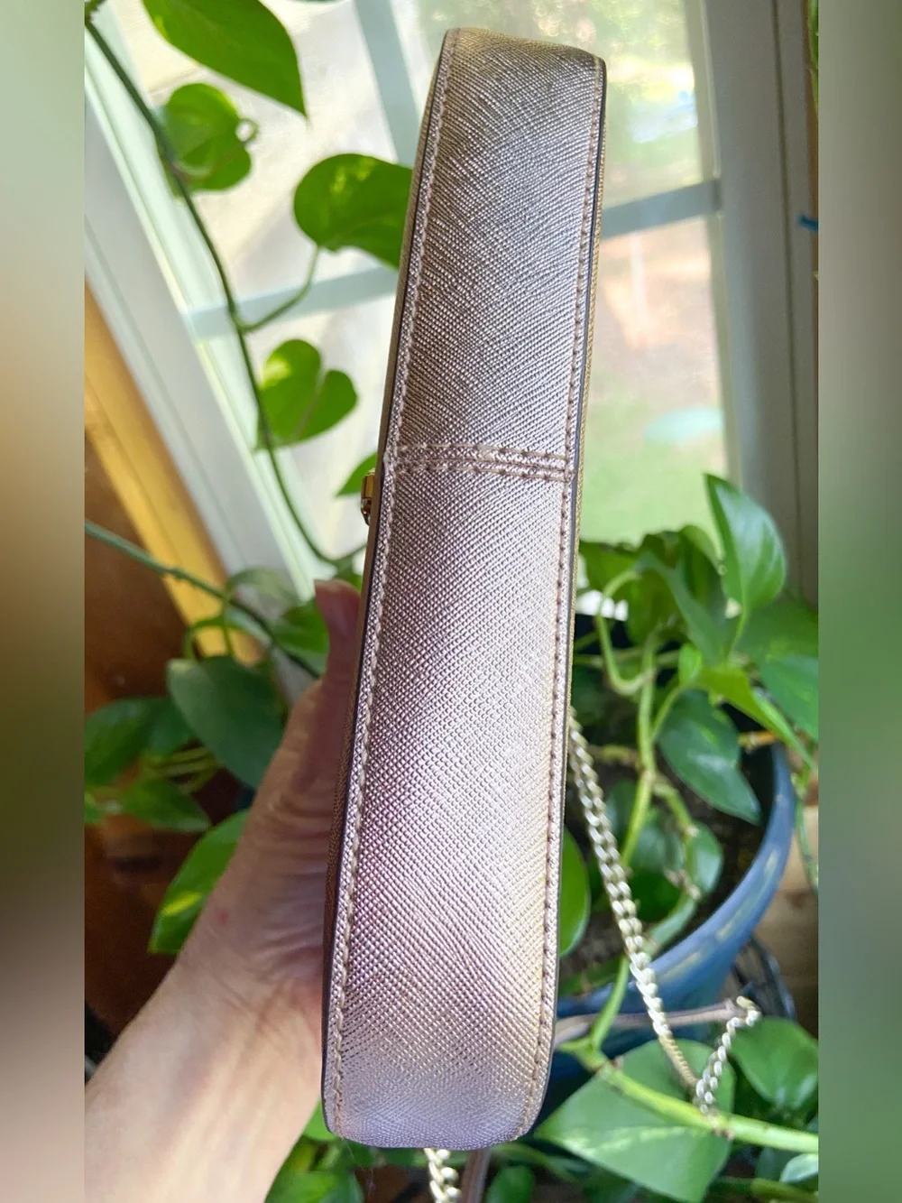 Kate Spade Shimmy Triple 3-in-1 Crossbody Bag Set Rose Gold Glitter NWOT